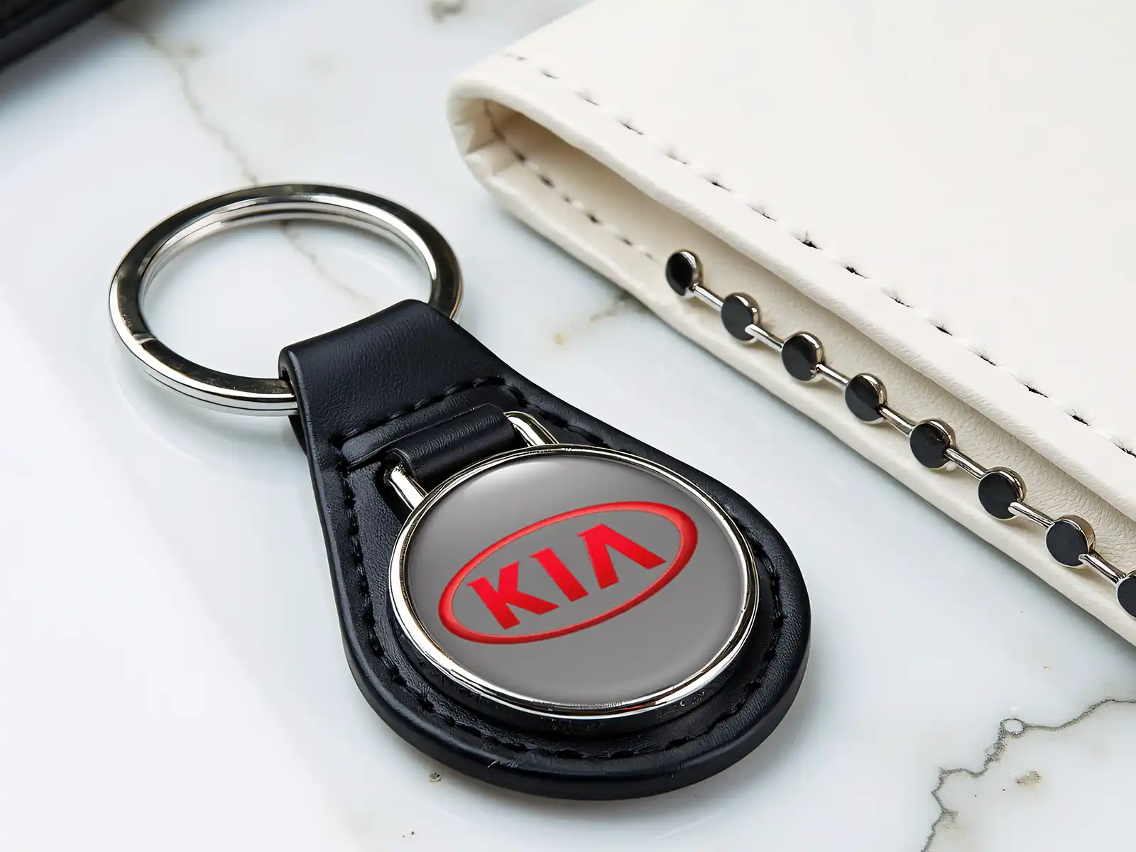 KIA Leder Schlüsseletui Stabiles Stilvoll Tuning Edition